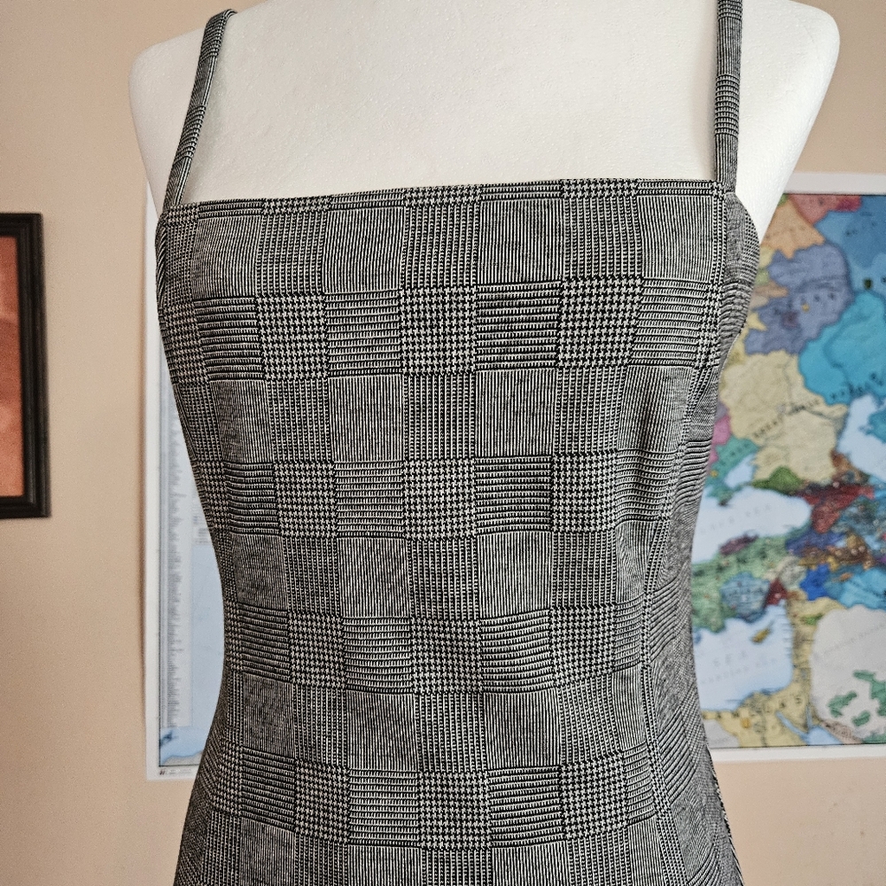 Gray Glen Plaid Cami Mini Dress - Picture 4 of 6